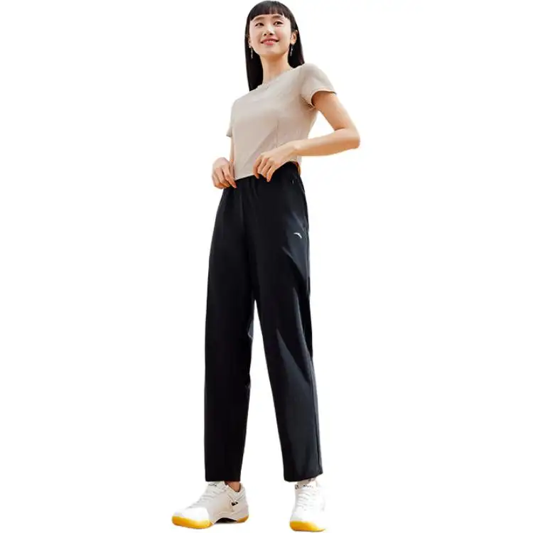 Anta Sports Life Collection Knitted Sweatpants Women's Basic Black