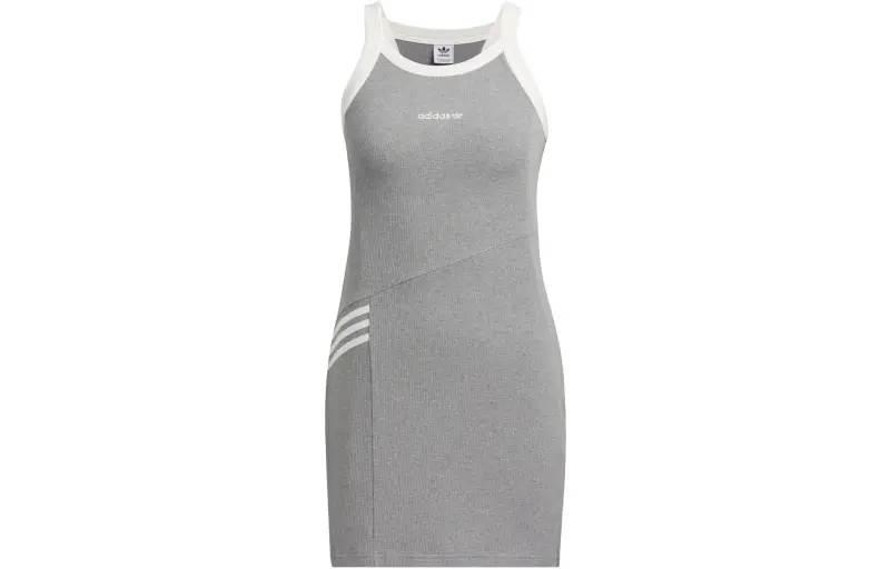 Adidas Originals Sleeveless Dress Japan Version Women's Gray