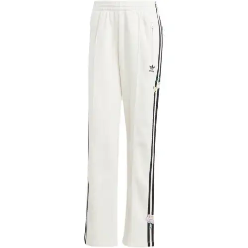 Adidas Originals Embroidered Flower Pants Knitted Sweatpants Women's Cloud White