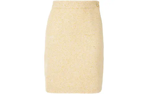 GUCCI Casual Short Skirts Women's Yellow Moderate Short Bodycon Skirt