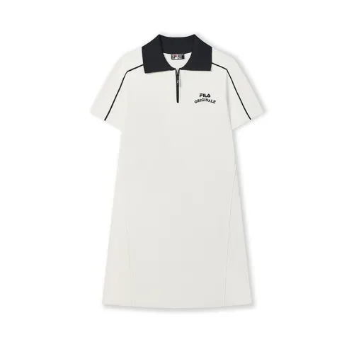 FILA ORIGINALE Short Sleeved Dress Women's Cloud White