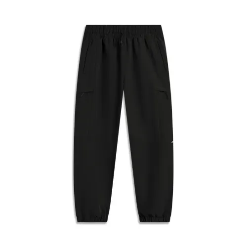 Li Ning Fitness Series Knitted Sweatpants Women's Black