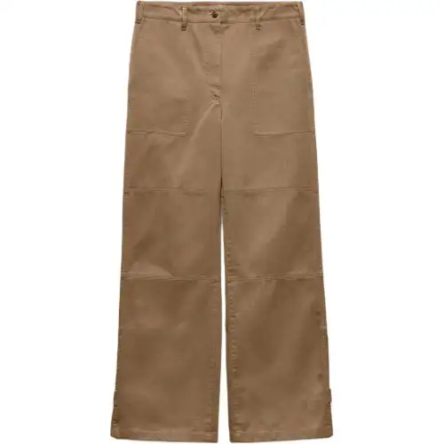 PRADA FW25 Casual Pants Women's Mud Gray