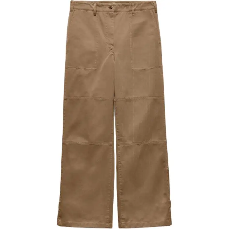 PRADA FW25 Casual Pants Women's Mud Gray