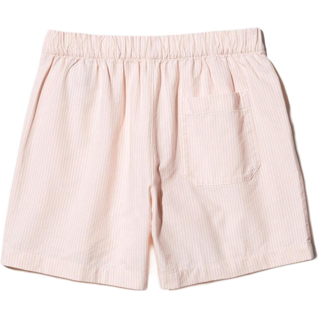 Женские шорты UNIQLO Cotton Striped (розовые)