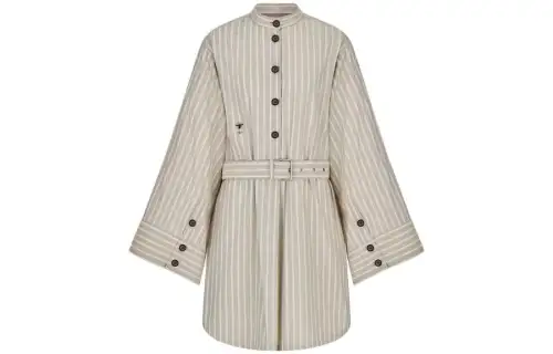 DIOR SS23 Long Sleeved Dress Women's Light Gray