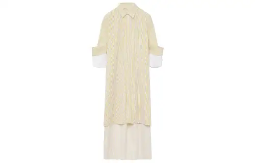 LOEWE Striped Turn Up Shirt Dress