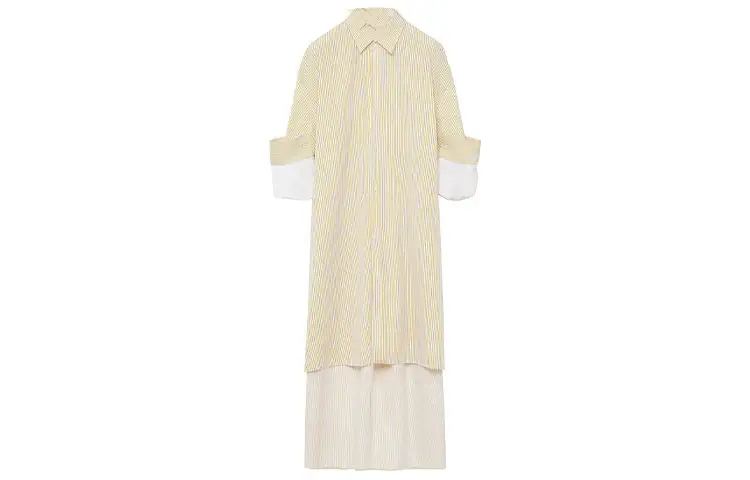 LOEWE Striped Turn Up Shirt Dress