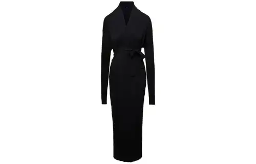 Balenciaga Long Sleeved Wrap Dress