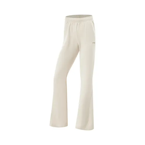 Li Ning Fitness Series Knitted Sweatpants Women's Dune Khaki