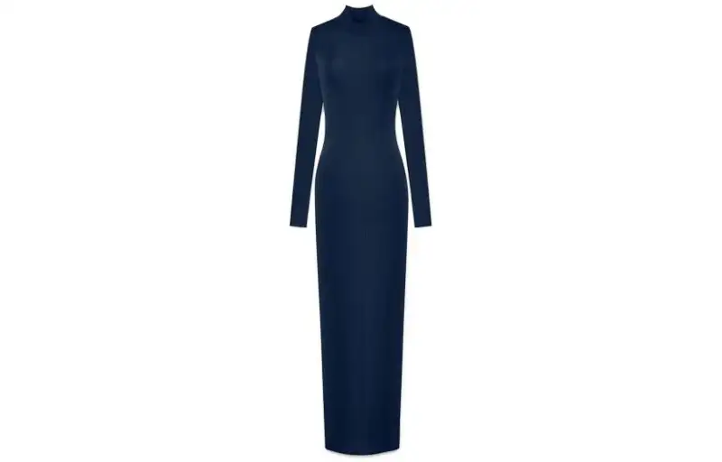 Saint Laurent knit long-sleeve maxi dress
