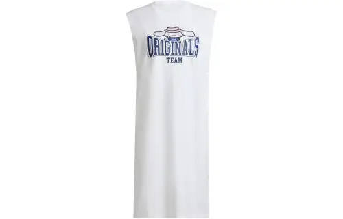 Adidas Originals Hello Kitty Cinnamoroll Tank Dress Sleeveless Dress Women's White