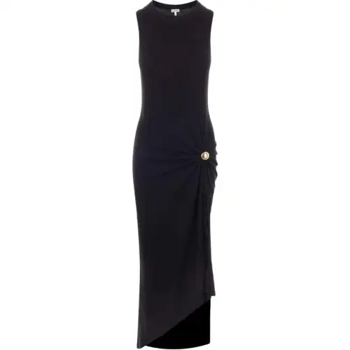 Loewe asymmetric-hem dress