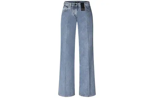LOUIS VUITTON Wide-Leg Graphic Accent Jeans