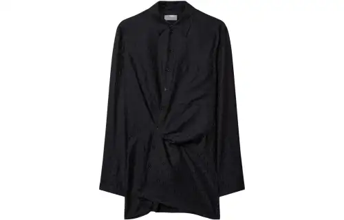 OFF-WHITE Off jacquard twisted shirtdress