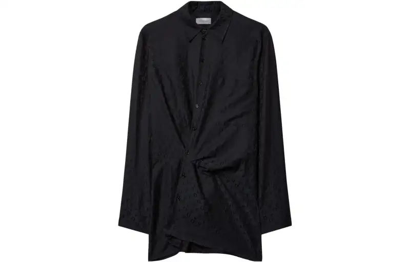 OFF-WHITE Off jacquard twisted shirtdress
