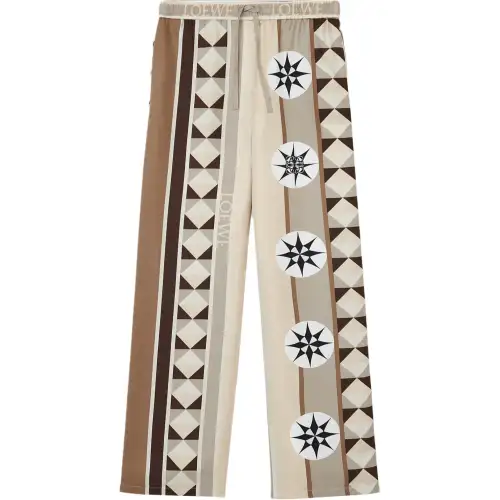LOEWE Pyjama Trousers 'Beige/Multicolor'