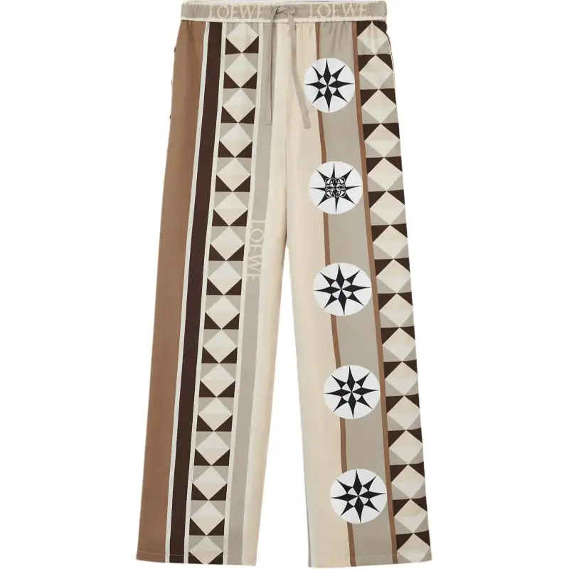 LOEWE Pyjama Trousers 'Beige/Multicolor'