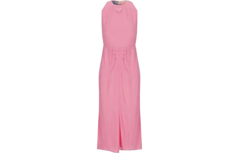 PRADA Roundneck Ruched Dress