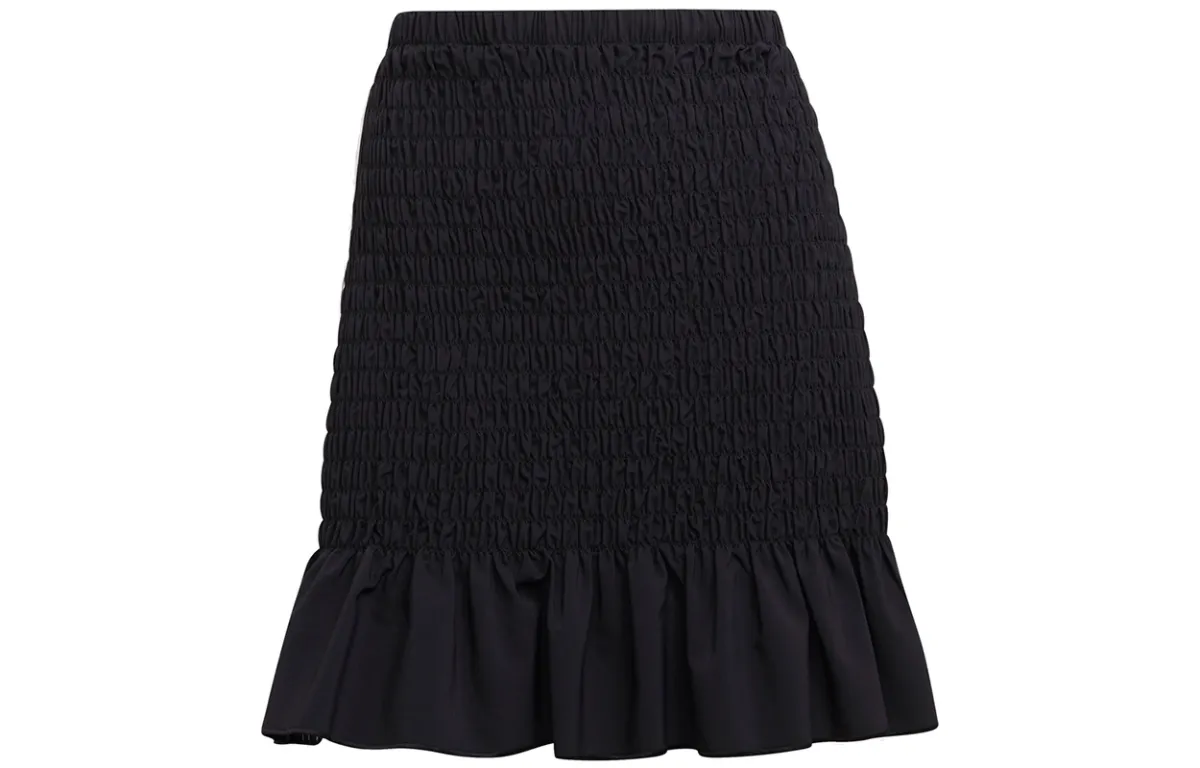 Adidas Originals SMOCKED SKIRT Casual Short Skirts Women's Black