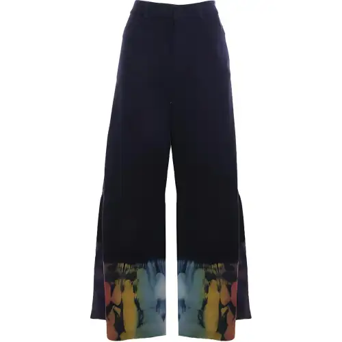 DIOR Jeans Women's Blue Moderate Flared Pants