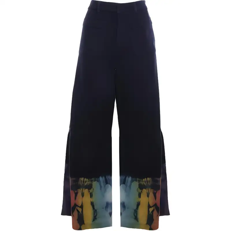 DIOR Jeans Women's Blue Moderate Flared Pants