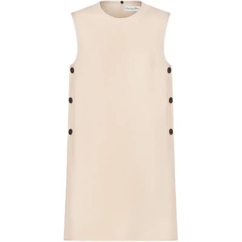 DIOR Sleeveless Dress Women's Beige