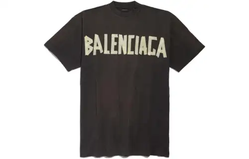 Balenciaga SS24 Short Sleeved Dress Loose Fit Women's Black