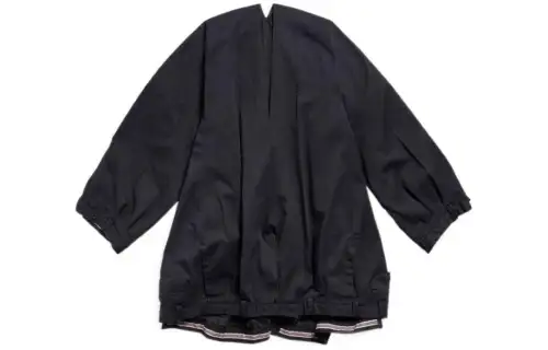 Balenciaga Ls Vareuse Dress Navy
