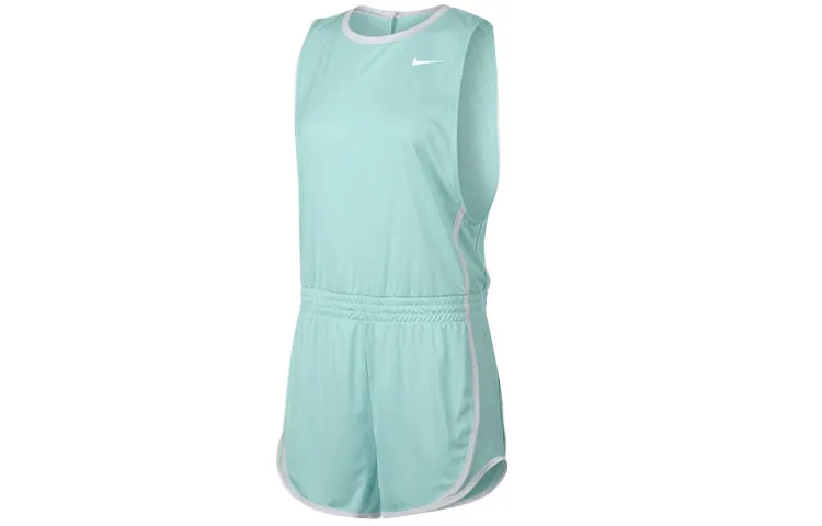 Nike Casual Suits Women's Cyan Crew Neck Moderate Mid-Length
