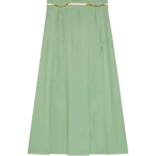 GUCCI Double Gg Pleated Skirt