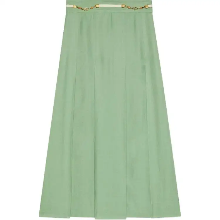 GUCCI Double Gg Pleated Skirt