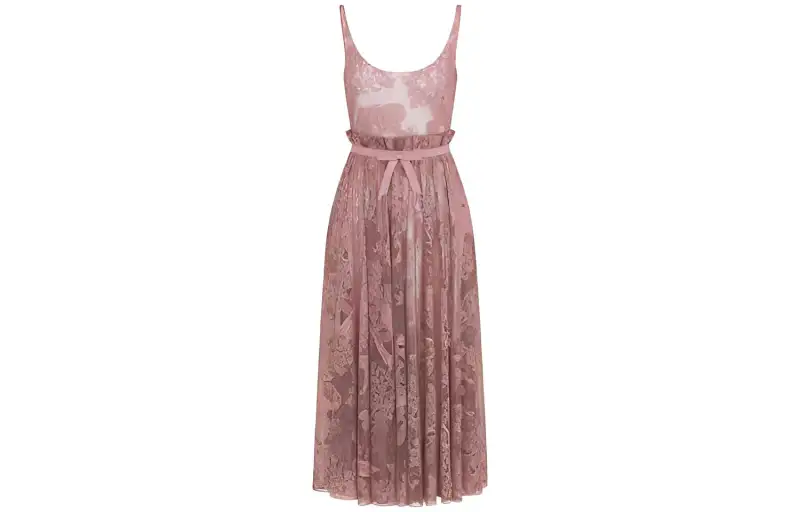 DIOR SS23 Sleeveless Dress Women's Pink