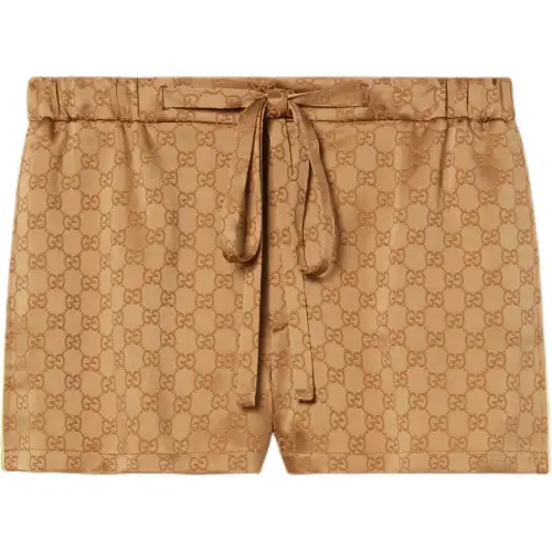 GUCCI Gg Monogrammed Drawstring Shorts