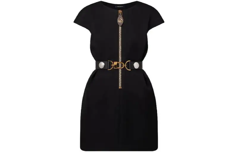 LOUIS VUITTON Xxl Detail Cap Sleeve Dress