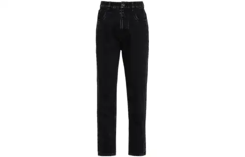PRADA Jeans Women's Black Moderate Straight Fit Pants