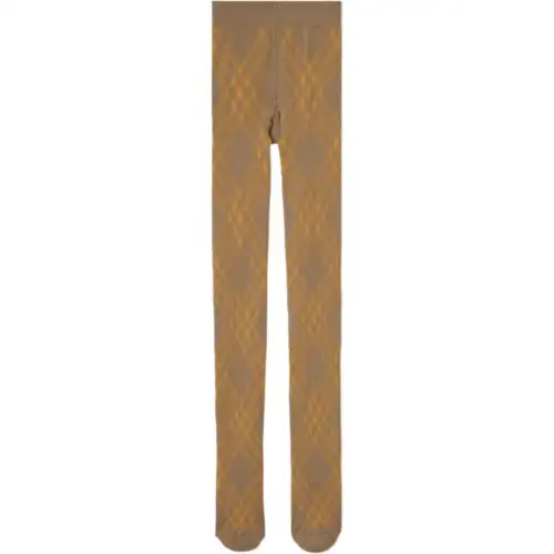 Burberry Check-pattern Wool-blend Tights