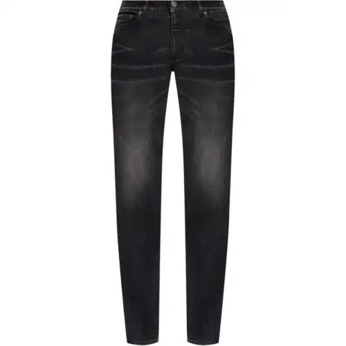 Balenciaga Logo Patch Slim Fit Jeans