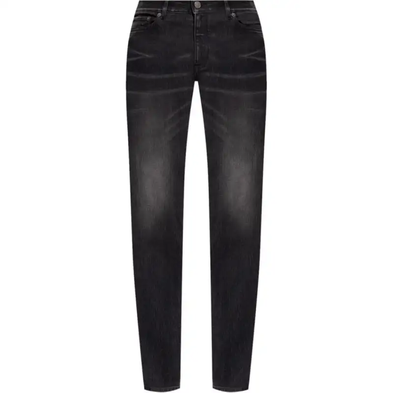 Balenciaga Logo Patch Slim Fit Jeans