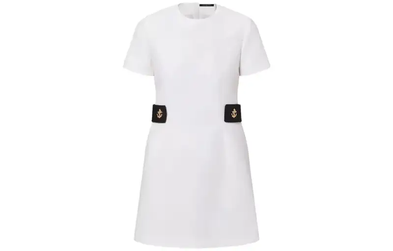 LOUIS VUITTON Anchor Button Martingale Dress