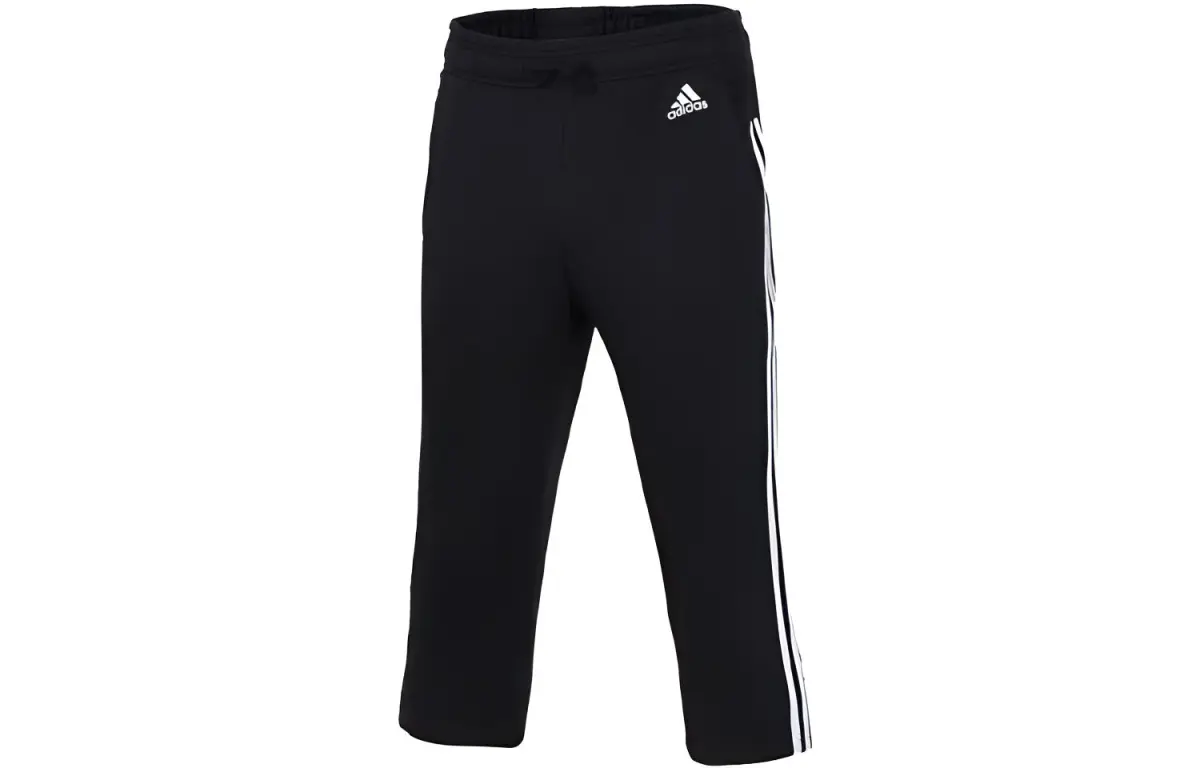 Adidas Sports Pants Women's Black Moderate Cuffed Pants