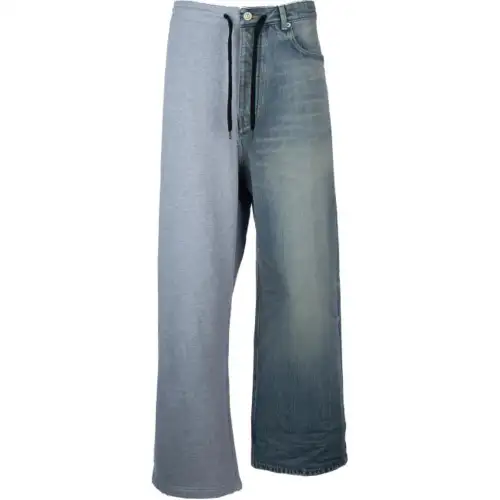 Balenciaga Jeans Women's Blue Moderate Straight Fit Pants