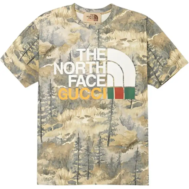 GUCCI X The North Face T shirt Forest Print