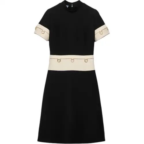 Prada ring-detail midi dress