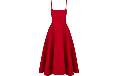 DIOR SS24 Slip Dress Women's Red