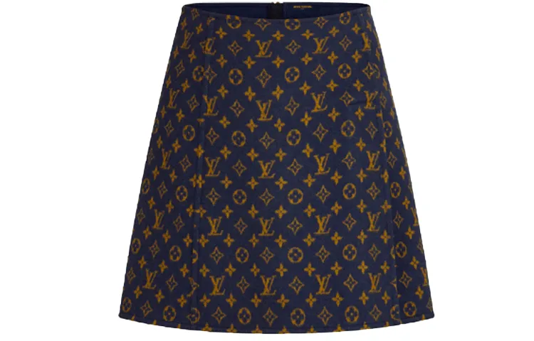 LOUIS VUITTON Casual Short Skirts Women's Black Multicolor