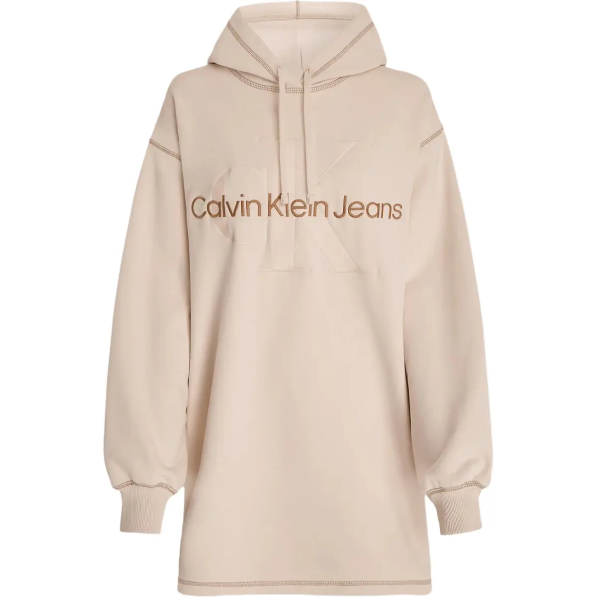 CALVIN KLEIN Long Sleeved Dress Europe Version Women's Ivory