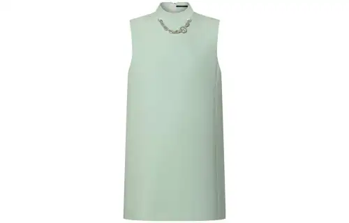 LOUIS VUITTON Mock-Neck Straight Dress