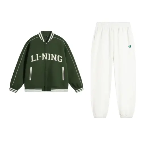 Li Ning Sweatshirt Sets Women's Baseball Collar Moderate