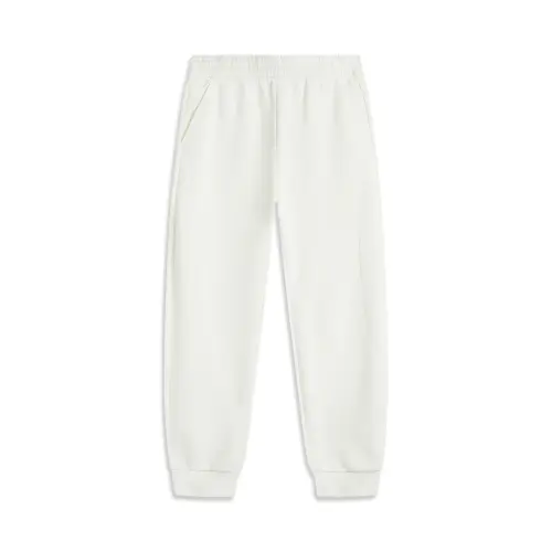 Li Ning Sports Trendy Collection Sports Lifestyle Collection Knitted Sweatpants Women's Ivory